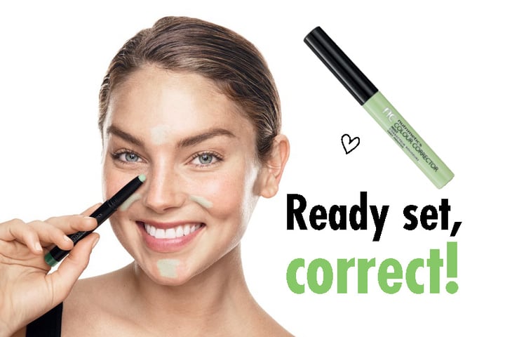 How to use a green corrector